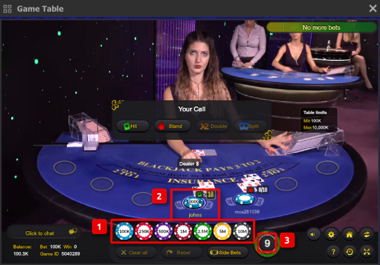 Screenshot permainan live casino Bonanza88 seru