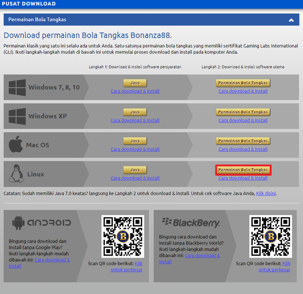 Screenshot panduan install permainan bola tangkas bonanza88 windows 15