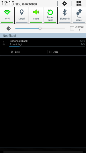 Screenshot panduan install permainan bola tangkas bonanza88 android mobile native 5