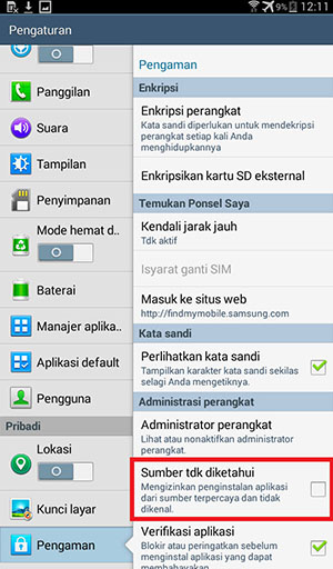 Screenshot panduan install permainan bola tangkas bonanza88 android 13