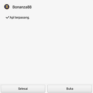 Screenshot panduan install permainan bola tangkas bonanza88 android 17