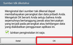 Screenshot panduan install permainan bola tangkas bonanza88 android 23